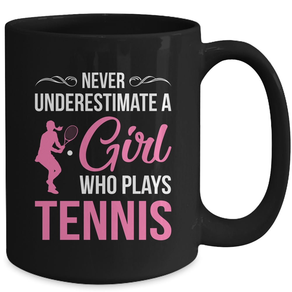 Funny Tennis Art For Girls Youth Teens Tennis Player Mug | siriusteestore