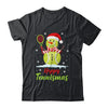 Funny Tennis Player Xmas Lights Christmas Tennis Snowman Shirt & Sweatshirt | siriusteestore
