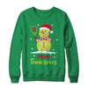 Funny Tennis Player Xmas Lights Christmas Tennis Snowman Shirt & Sweatshirt | siriusteestore