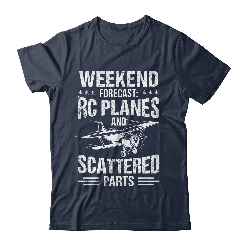Funny Test Pilot Weekend Forecast RC Planes Scattered Parts Shirt & Hoodie | siriusteestore