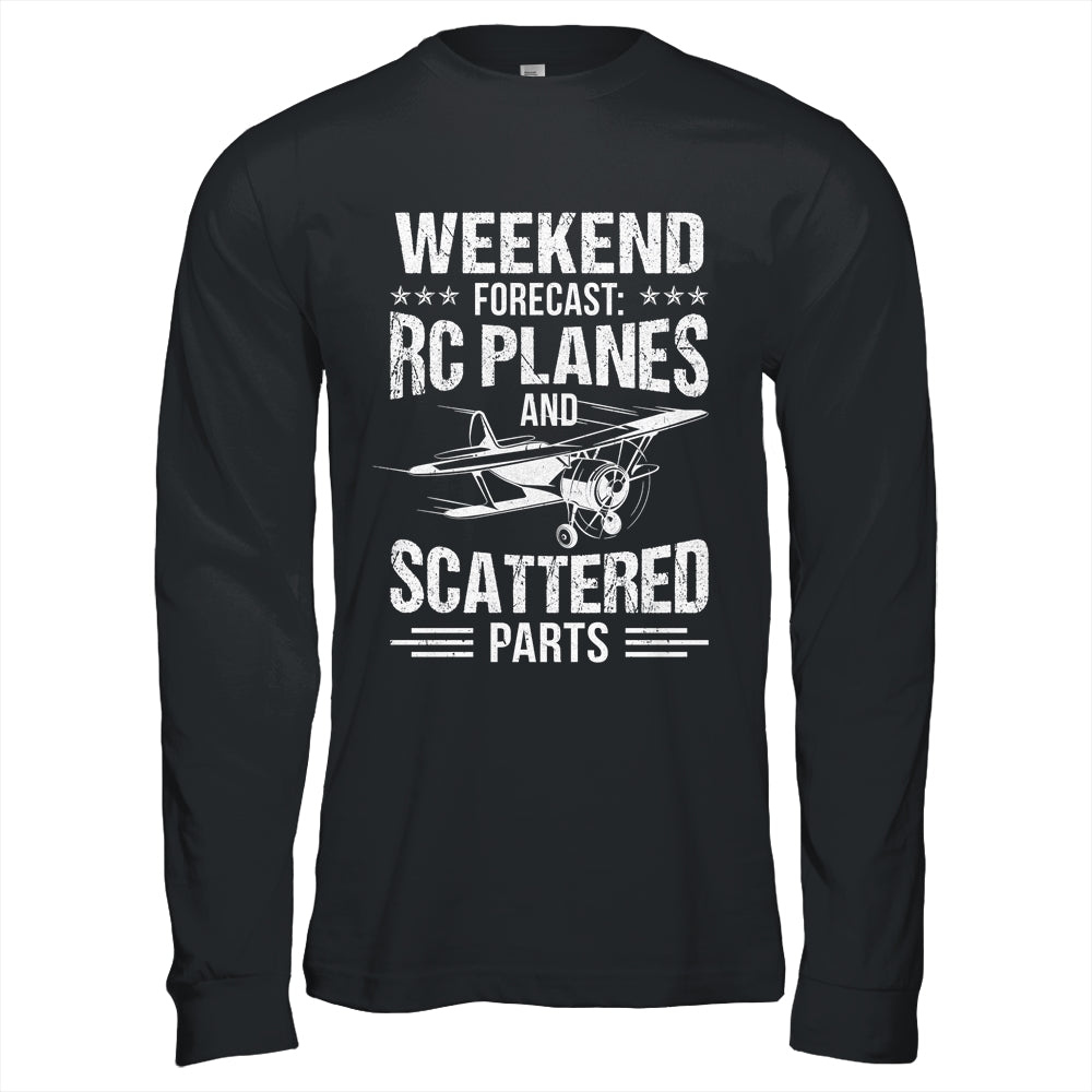 Funny Test Pilot Weekend Forecast RC Planes Scattered Parts Shirt & Hoodie | siriusteestore
