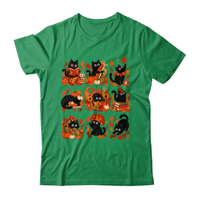 Funny Thanksgiving Black Cat Autumn Cat Lover Fall Men Women Shirt & Sweatshirt | siriusteestore