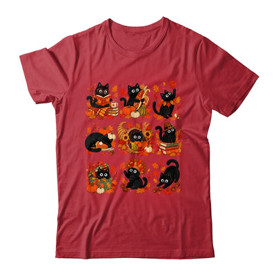 Funny Thanksgiving Black Cat Autumn Cat Lover Fall Men Women Shirt & Sweatshirt | siriusteestore
