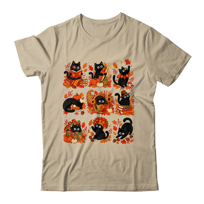 Funny Thanksgiving Black Cat Autumn Cat Lover Fall Men Women Shirt & Sweatshirt | siriusteestore