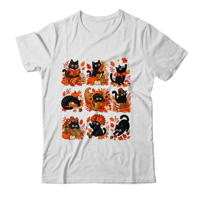Funny Thanksgiving Black Cat Autumn Cat Lover Fall Men Women Shirt & Sweatshirt | siriusteestore