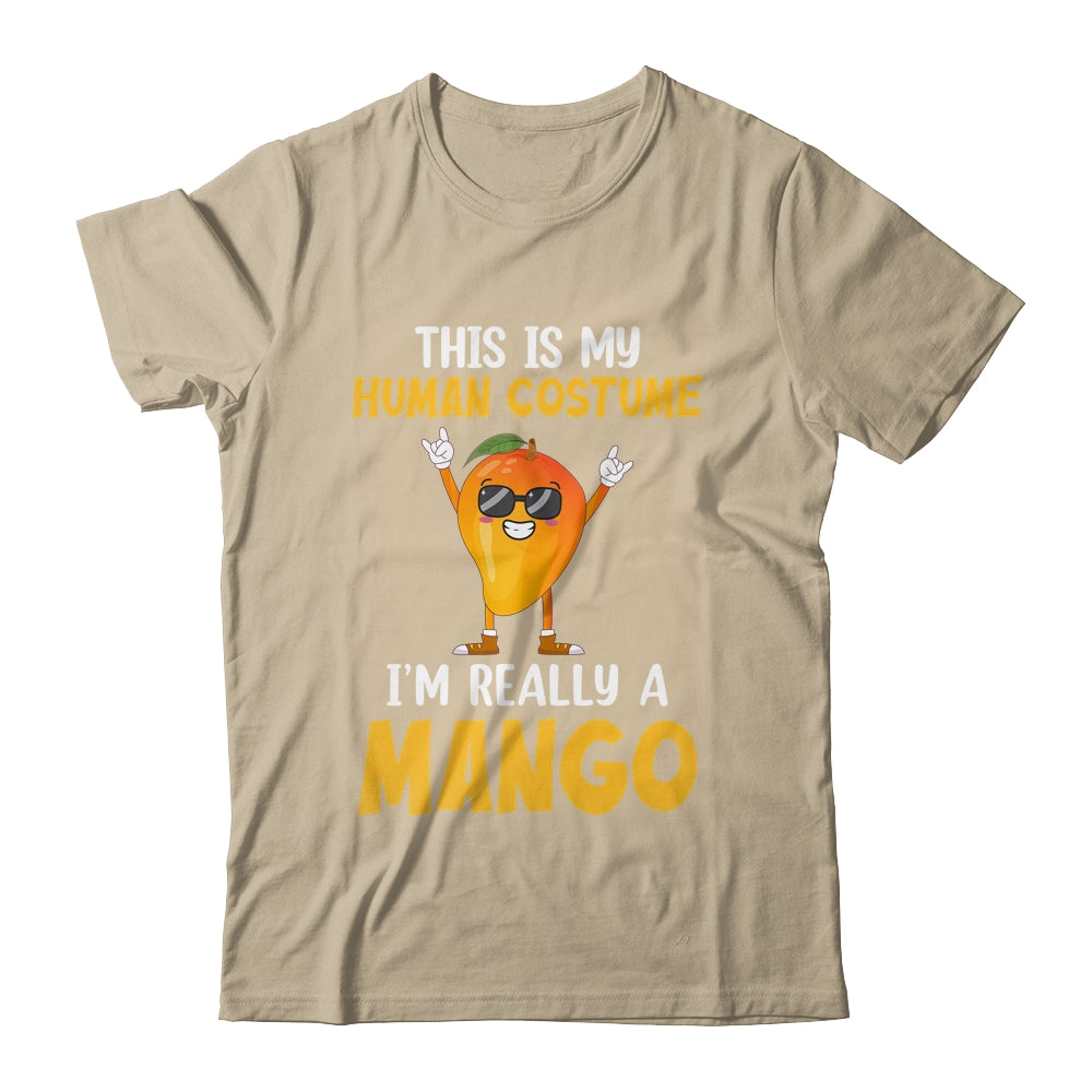 Funny This Is My Human Costume Mango Fruit Lover Men Women Shirt & Tank Top | siriusteestore