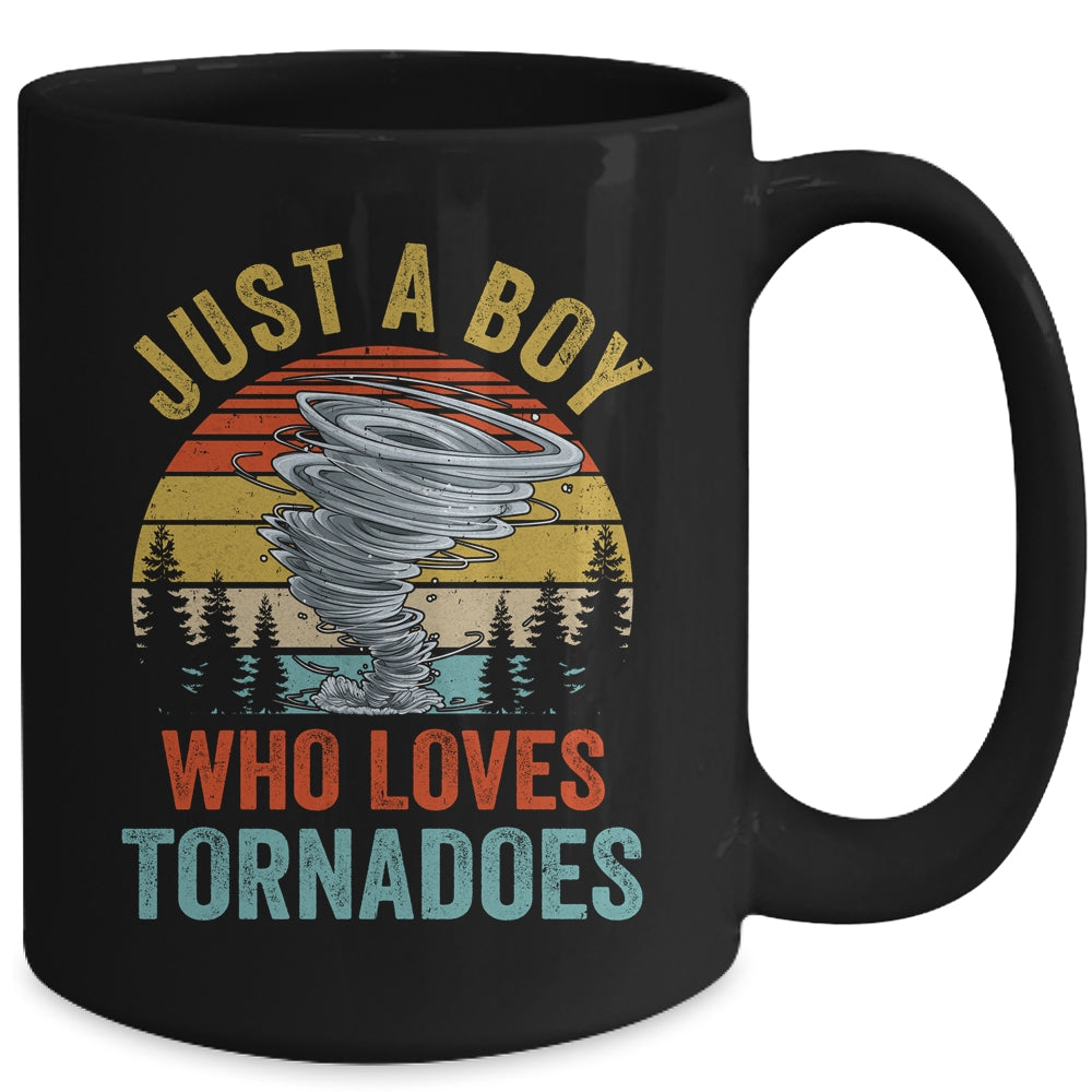 Funny Tornado Storm Chasing Hurricane Design Boys Kids Mug | siriusteestore