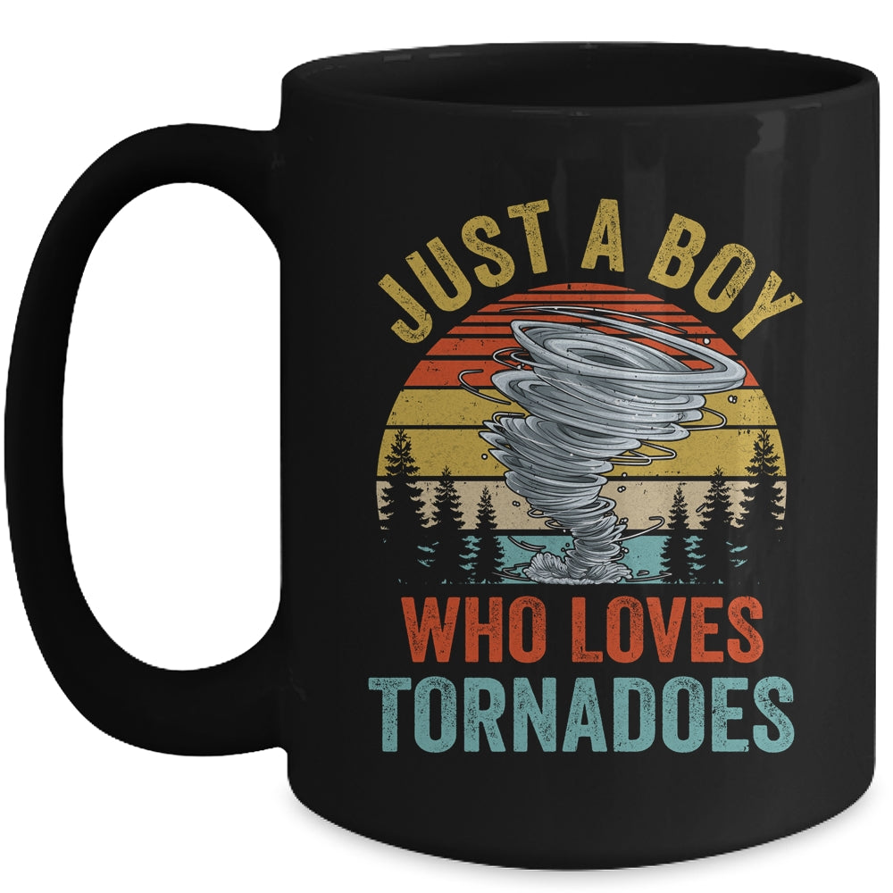 Funny Tornado Storm Chasing Hurricane Design Boys Kids Mug | siriusteestore