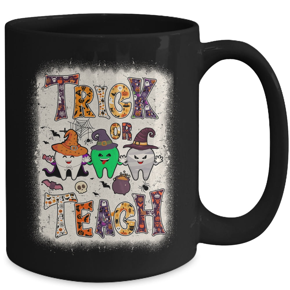 Funny Trick Or Teeth Halloween Dental Hygienist Or Assistant Mug | siriusteestore