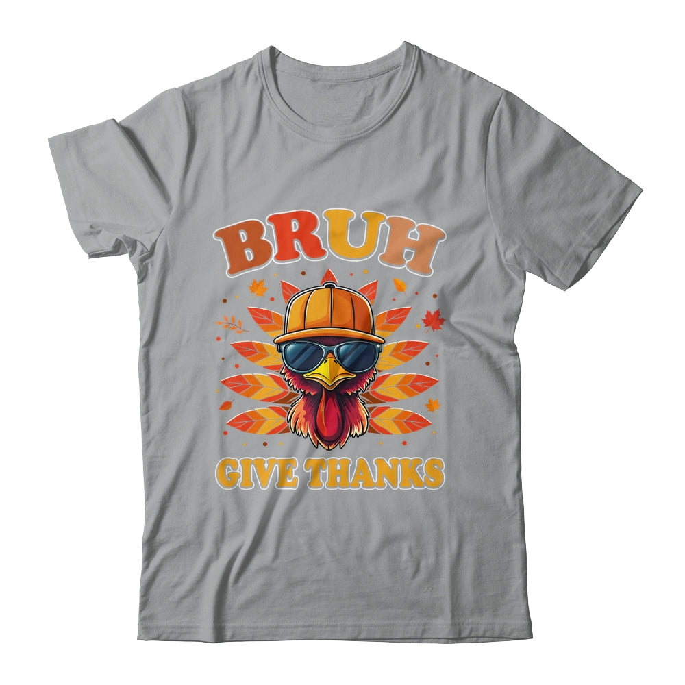 Funny Turkey Bruh Meme Thanksgiving For Boys Men Kids Shirt & Hoodie | siriusteestore
