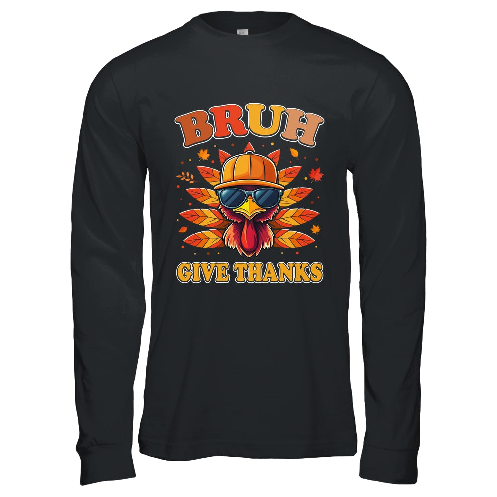 Funny Turkey Bruh Meme Thanksgiving For Boys Men Kids Shirt & Hoodie | siriusteestore