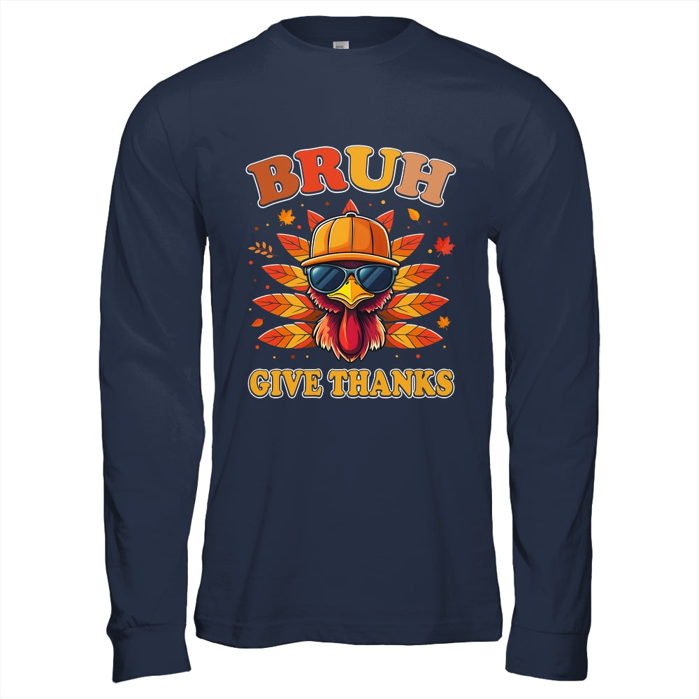 Funny Turkey Bruh Meme Thanksgiving For Boys Men Kids Shirt & Hoodie | siriusteestore