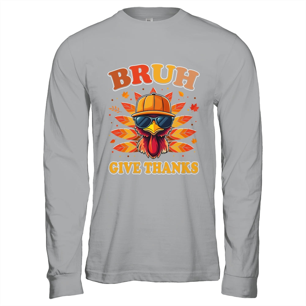 Funny Turkey Bruh Meme Thanksgiving For Boys Men Kids Shirt & Hoodie | siriusteestore