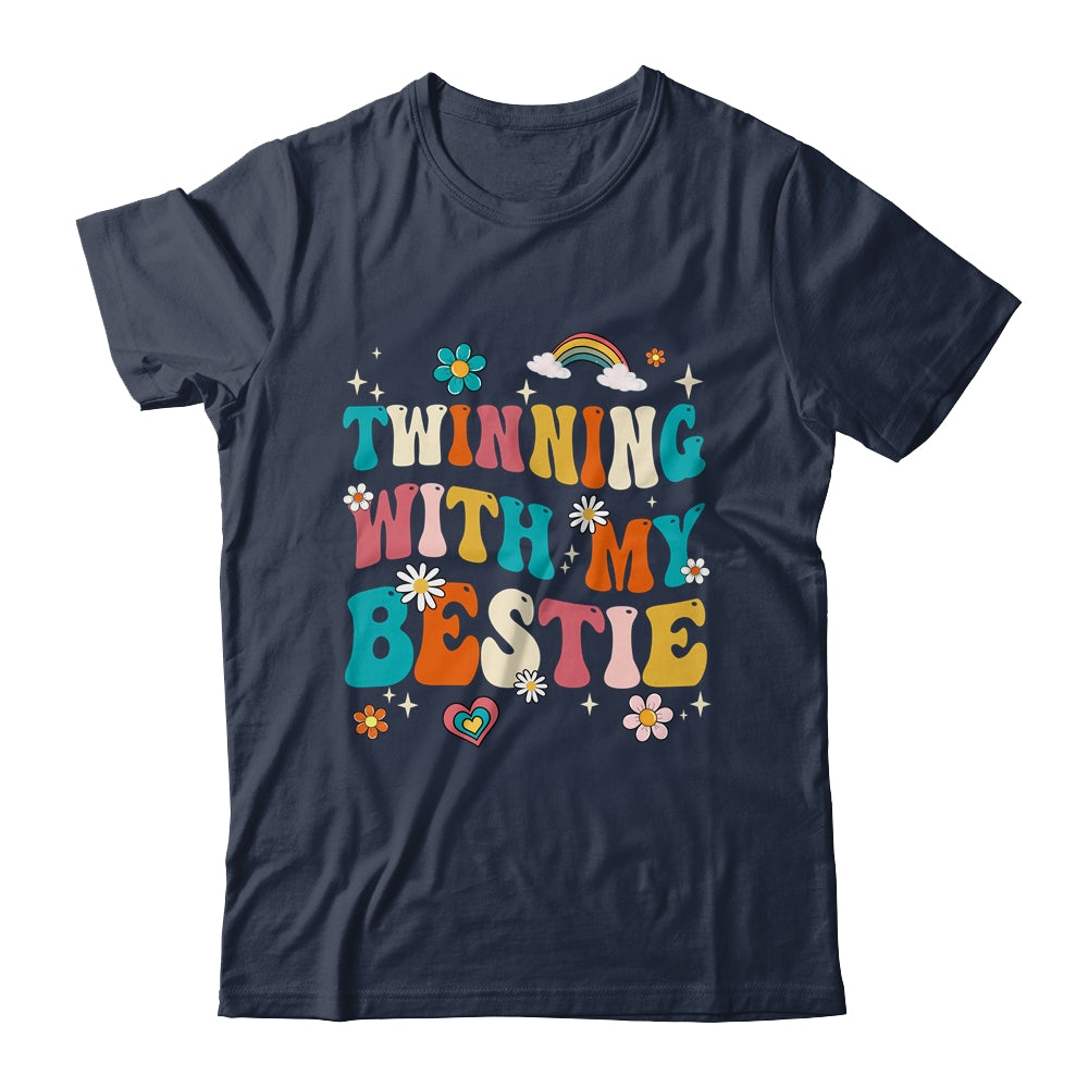 Funny Twin Matching Twins Day Friend Twinning With My Bestie Shirt & Tank Top | siriusteestore