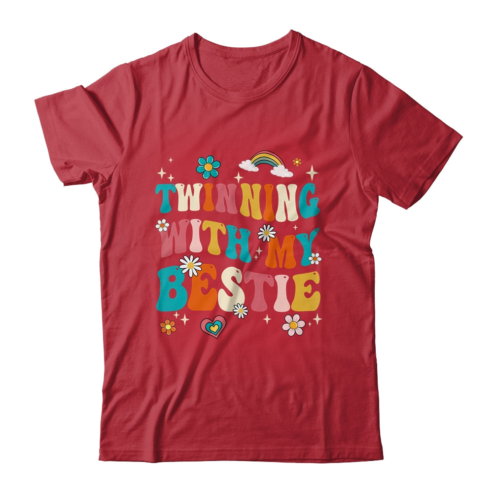 Funny Twin Matching Twins Day Friend Twinning With My Bestie Shirt & Tank Top | siriusteestore