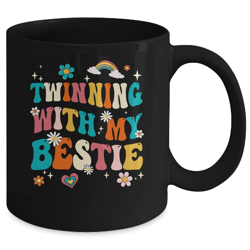 Funny Twin Matching Twins Day Friend Twinning With My Bestie Mug | siriusteestore