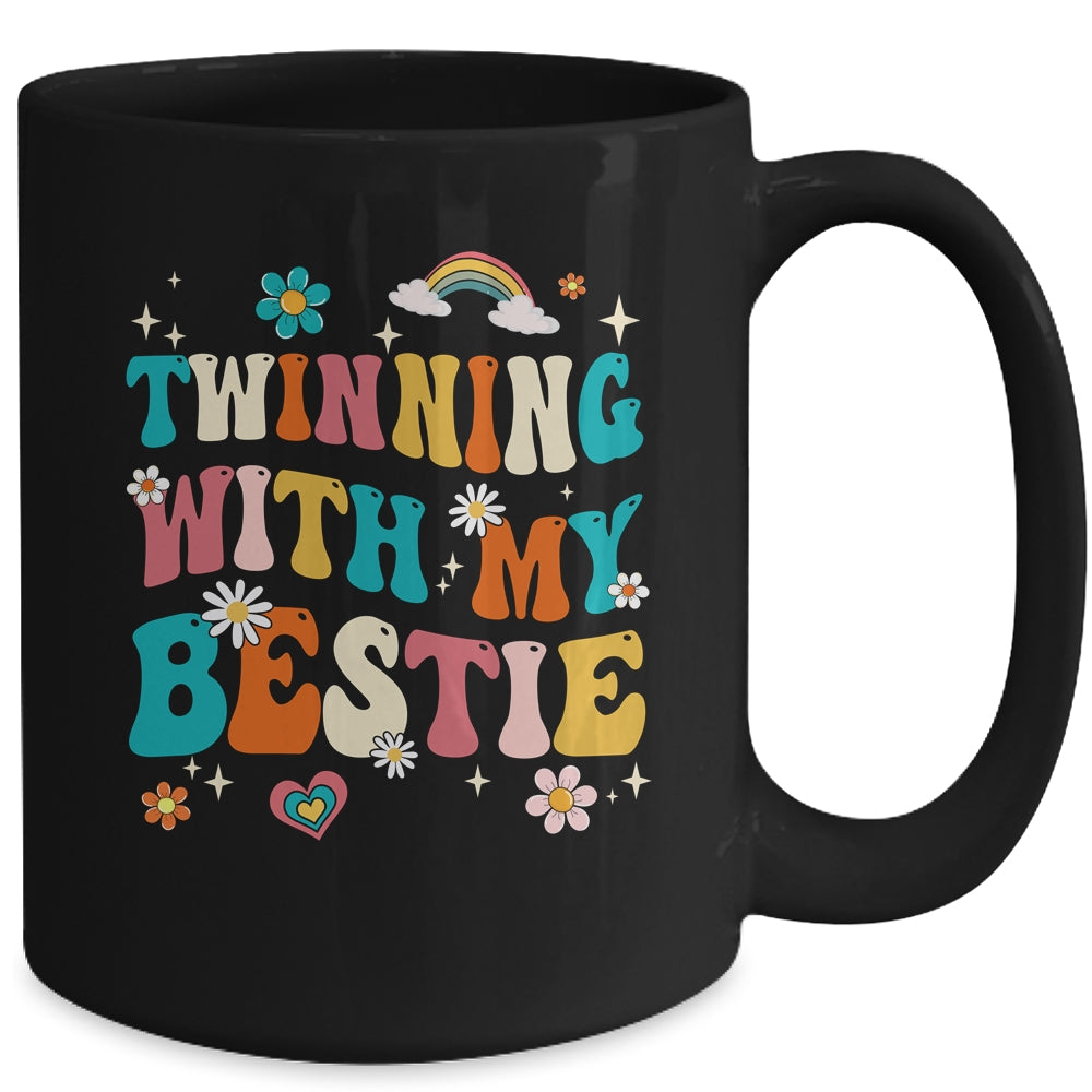 Funny Twin Matching Twins Day Friend Twinning With My Bestie Mug | siriusteestore