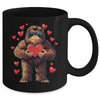 Funny Valentines Day Bigfoot Heart Sunglasses Sasquatch Boys Mug | siriusteestore