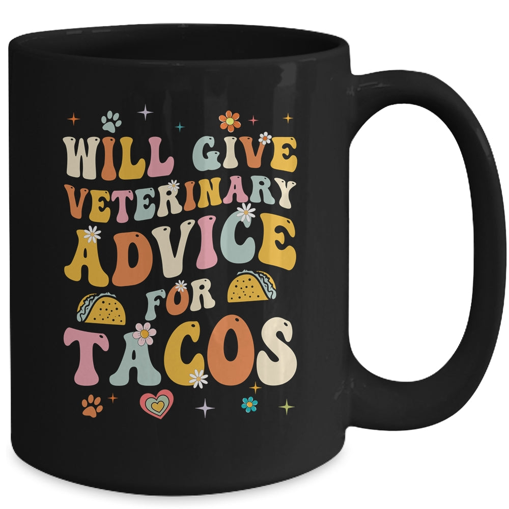 Funny Vet Tech Tacos Veterinary Assistant Animal Lover Mug | siriusteestore