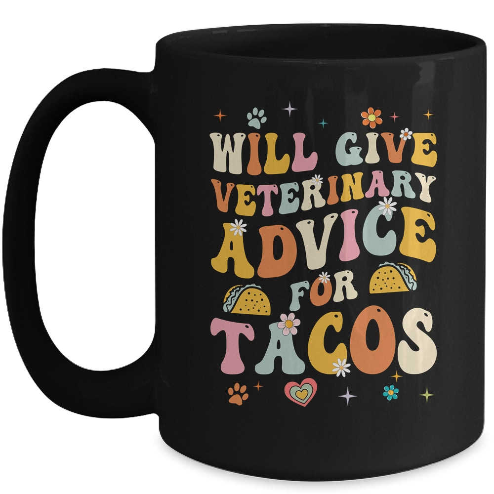 Funny Vet Tech Tacos Veterinary Assistant Animal Lover Mug | siriusteestore