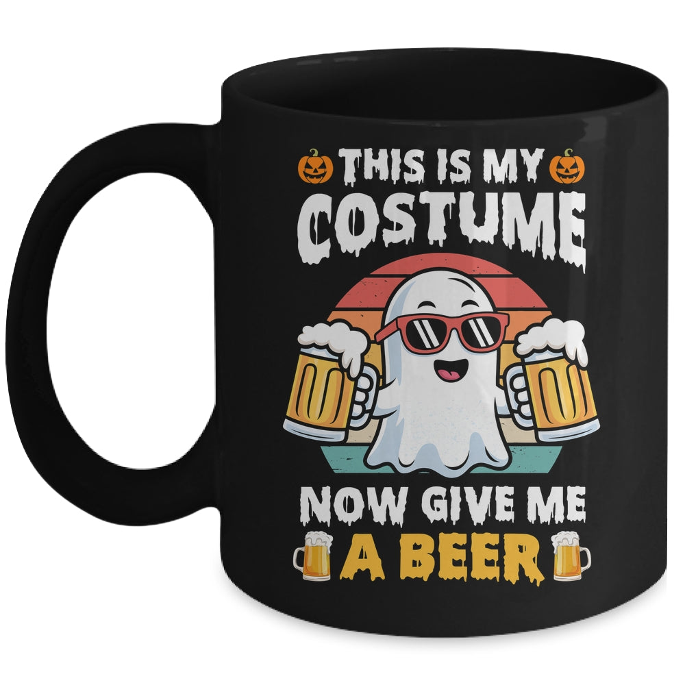Funny Vintage Boo This Is My Halloween Costumes Adults Mens Mug | siriusteestore