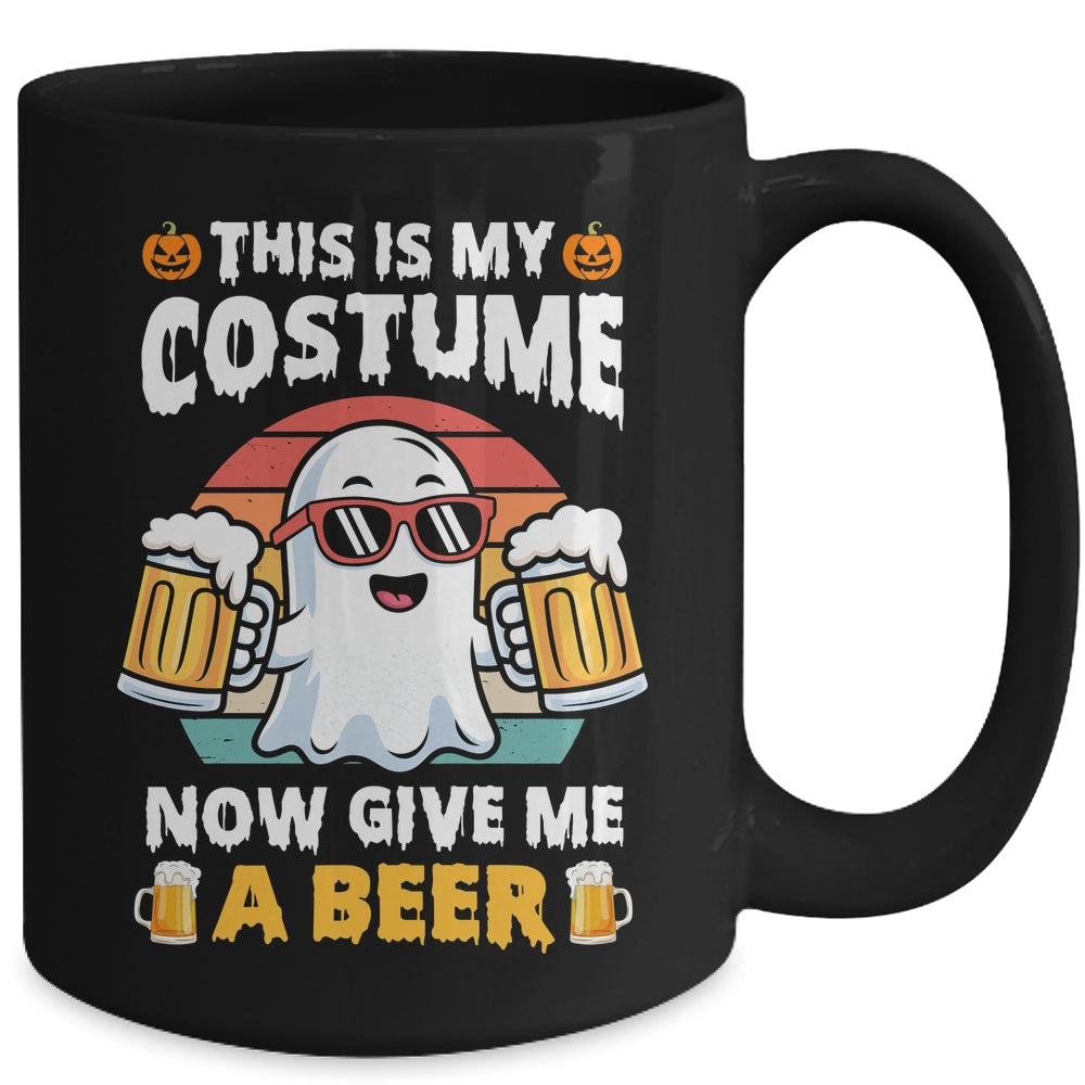 Funny Vintage Boo This Is My Halloween Costumes Adults Mens Mug | siriusteestore