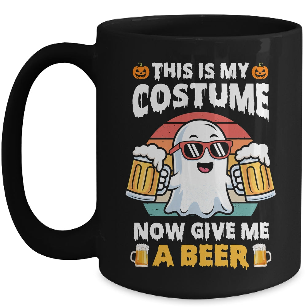 Funny Vintage Boo This Is My Halloween Costumes Adults Mens Mug | siriusteestore