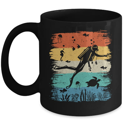 Funny Vintage Design Scuba Diving Dive Diver For Men Women Mug | siriusteestore