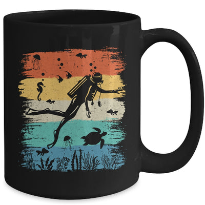 Funny Vintage Design Scuba Diving Dive Diver For Men Women Mug | siriusteestore