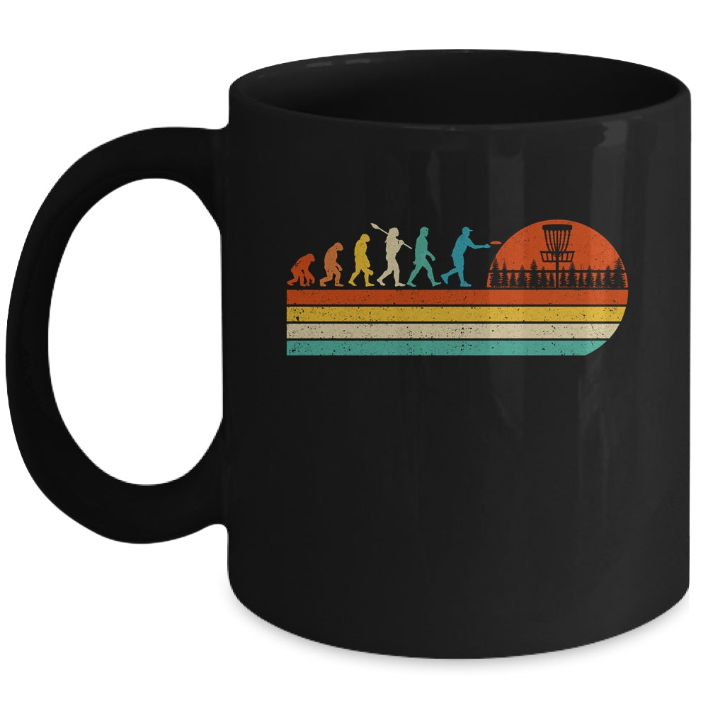 Funny Vintage Disc Golf Sport Player Evolution For Men Women Mug | siriusteestore