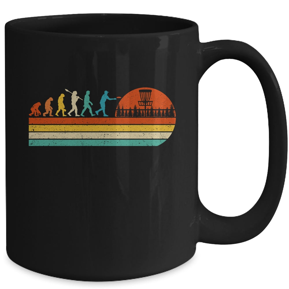 Funny Vintage Disc Golf Sport Player Evolution For Men Women Mug | siriusteestore