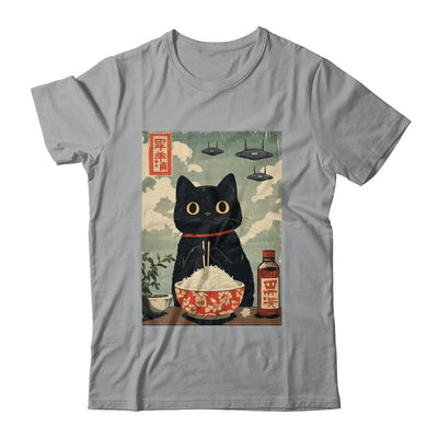 Funny Vintage Japanese Cute Cat UFOs Alien Men Women Kids Shirt & Tank Top | siriusteestore