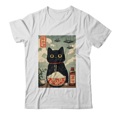Funny Vintage Japanese Cute Cat UFOs Alien Men Women Kids Shirt & Tank Top | siriusteestore