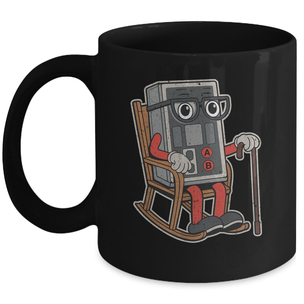 Funny Vintage Old Gamer Retro 80s 90s Video Game Old Gamer Mug | siriusteestore