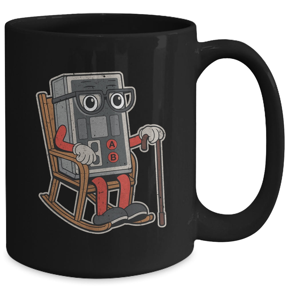 Funny Vintage Old Gamer Retro 80s 90s Video Game Old Gamer Mug | siriusteestore