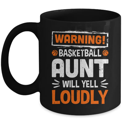 Funny Volleyball Aunt Warning Volleyball Will Yell Loudly Mug | siriusteestore