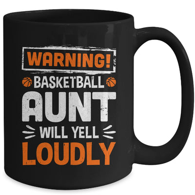 Funny Volleyball Aunt Warning Volleyball Will Yell Loudly Mug | siriusteestore
