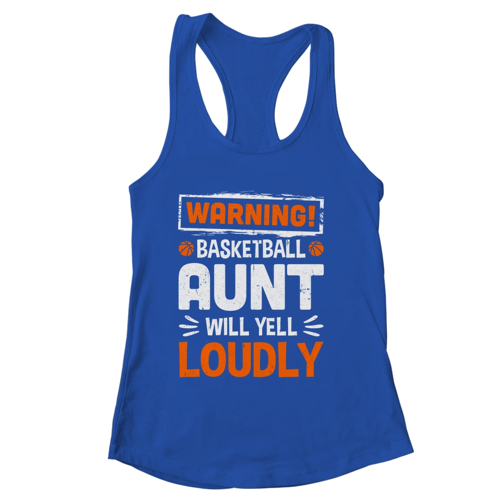 Funny Volleyball Aunt Warning Volleyball Will Yell Loudly Shirt & Tank Top | siriusteestore