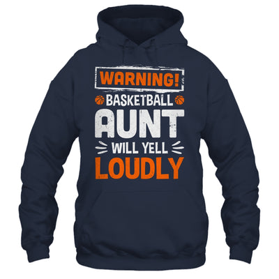 Funny Volleyball Aunt Warning Volleyball Will Yell Loudly Shirt & Tank Top | siriusteestore
