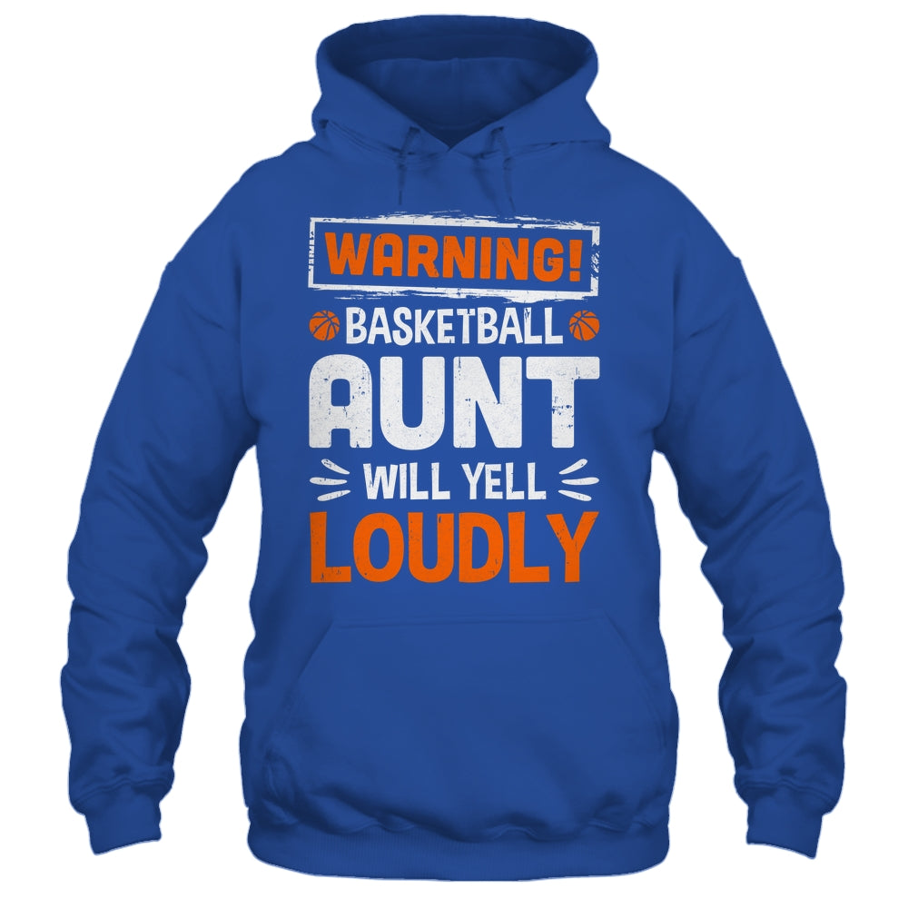 Funny Volleyball Aunt Warning Volleyball Will Yell Loudly Shirt & Tank Top | siriusteestore