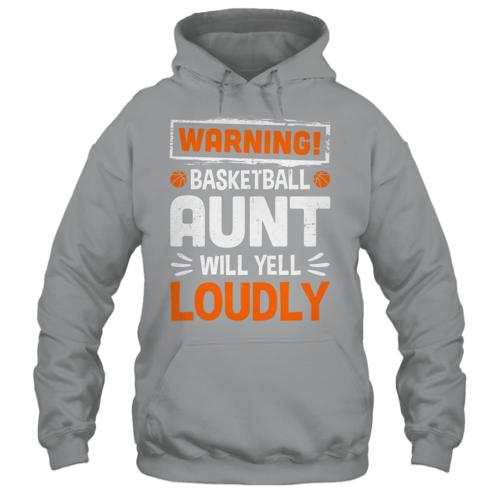 Funny Volleyball Aunt Warning Volleyball Will Yell Loudly Shirt & Tank Top | siriusteestore