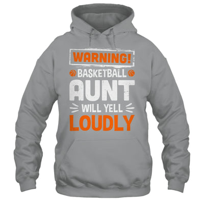 Funny Volleyball Aunt Warning Volleyball Will Yell Loudly Shirt & Tank Top | siriusteestore