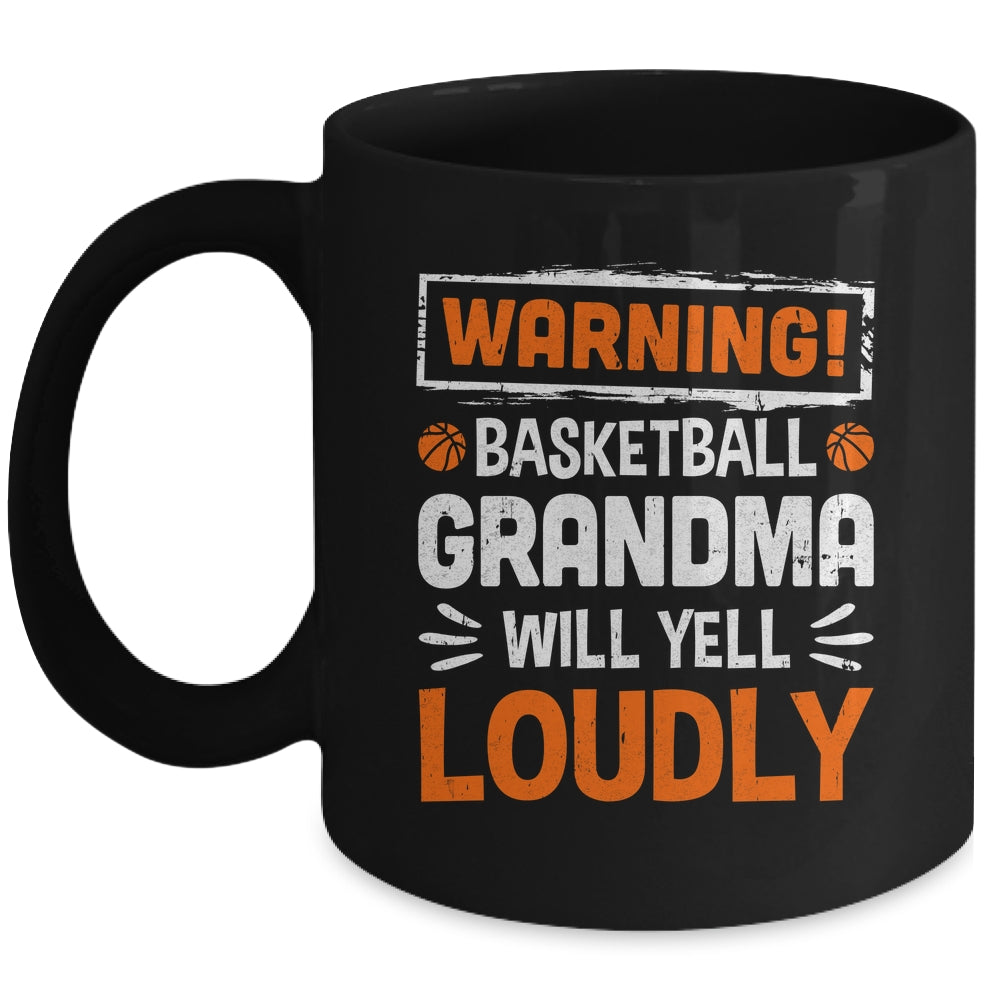 Funny Volleyball Grandma Warning Volleyball Will Yell Loudly Mug | siriusteestore