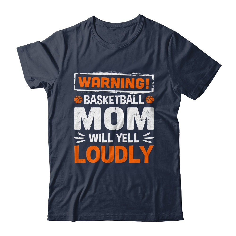 Funny Volleyball Mom Warning Volleyball Mom Will Yell Loudly Shirt & Tank Top | siriusteestore