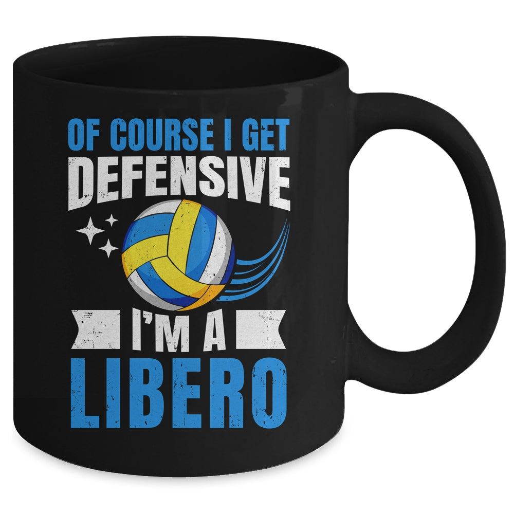 Funny Volleyball Player For Men Women Get Defensive Libero Mug | siriusteestore