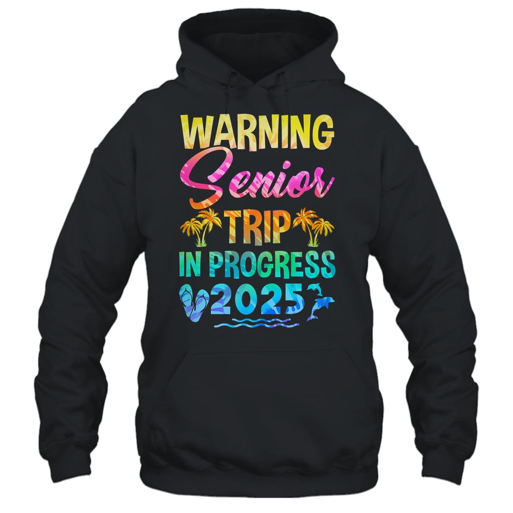 Funny Warning Senior Trip Class Of 2025 In Progress Retire Shirt & Tank Top | siriusteestore