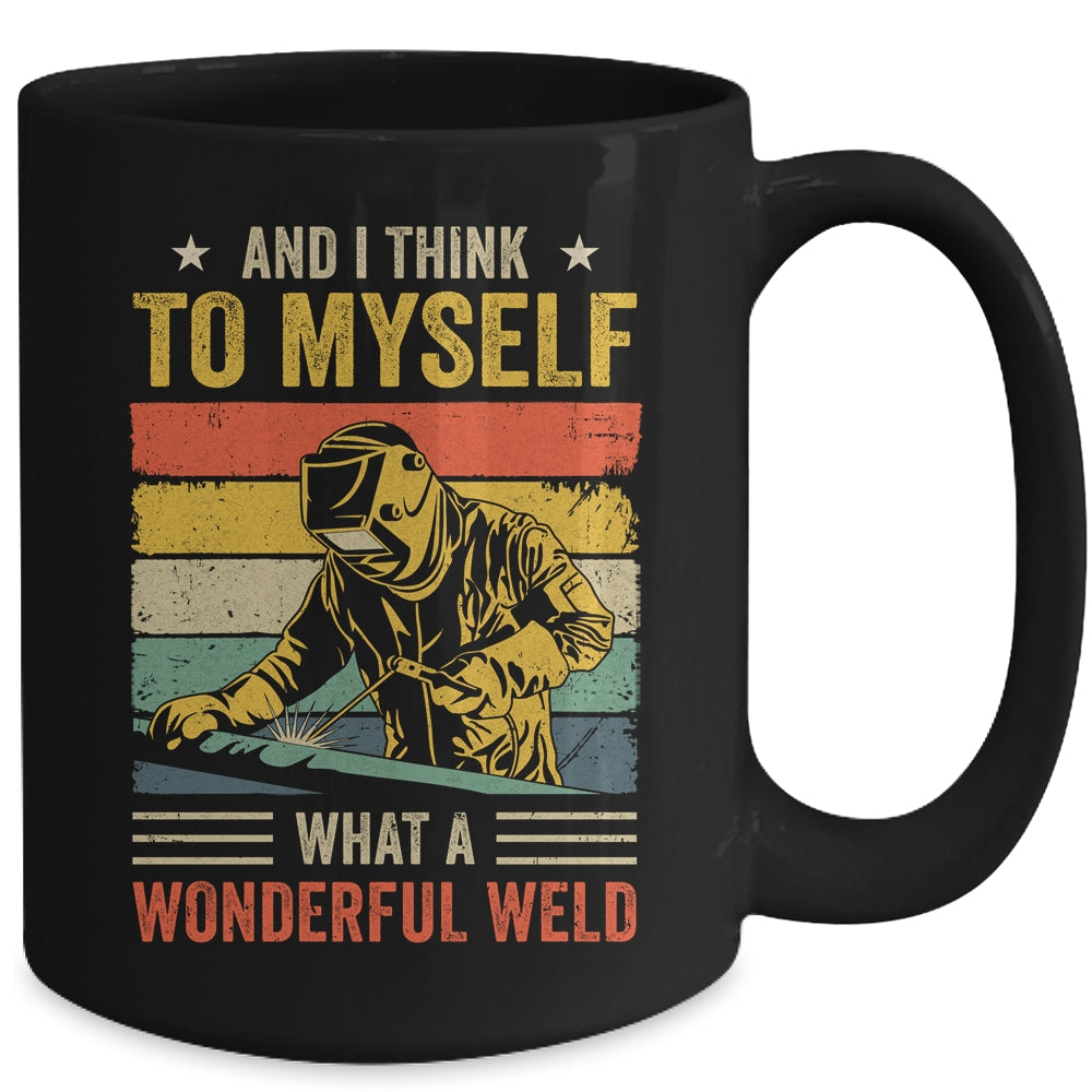 Funny Welding For Men Dad Blacksmith Worker Wonderful Weld Mug | siriusteestore