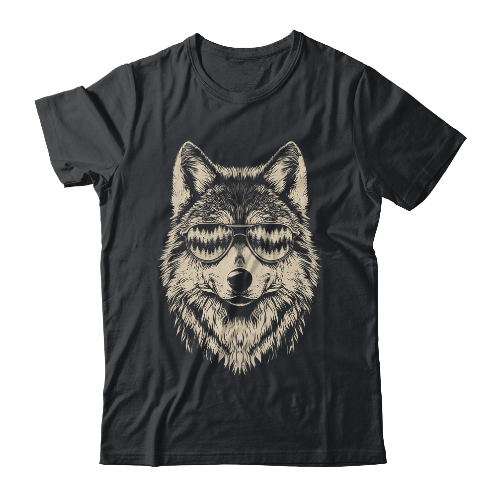 Funny Wolf Cool Rock And Roll Graphic Sunglasses Shirt & Hoodie | siriusteestore