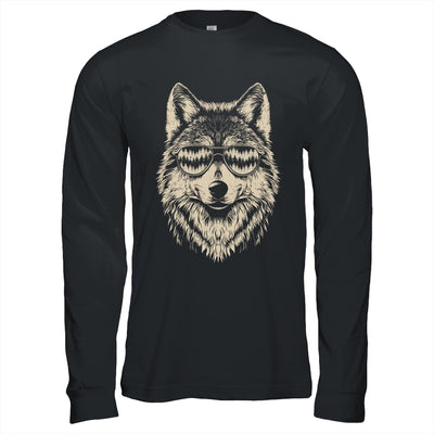 Funny Wolf Cool Rock And Roll Graphic Sunglasses Shirt & Hoodie | siriusteestore