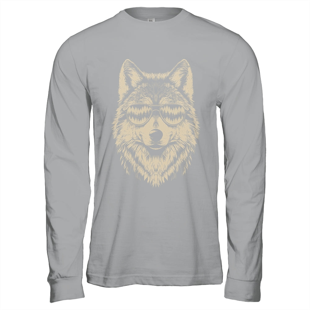 Funny Wolf Cool Rock And Roll Graphic Sunglasses Shirt & Hoodie | siriusteestore